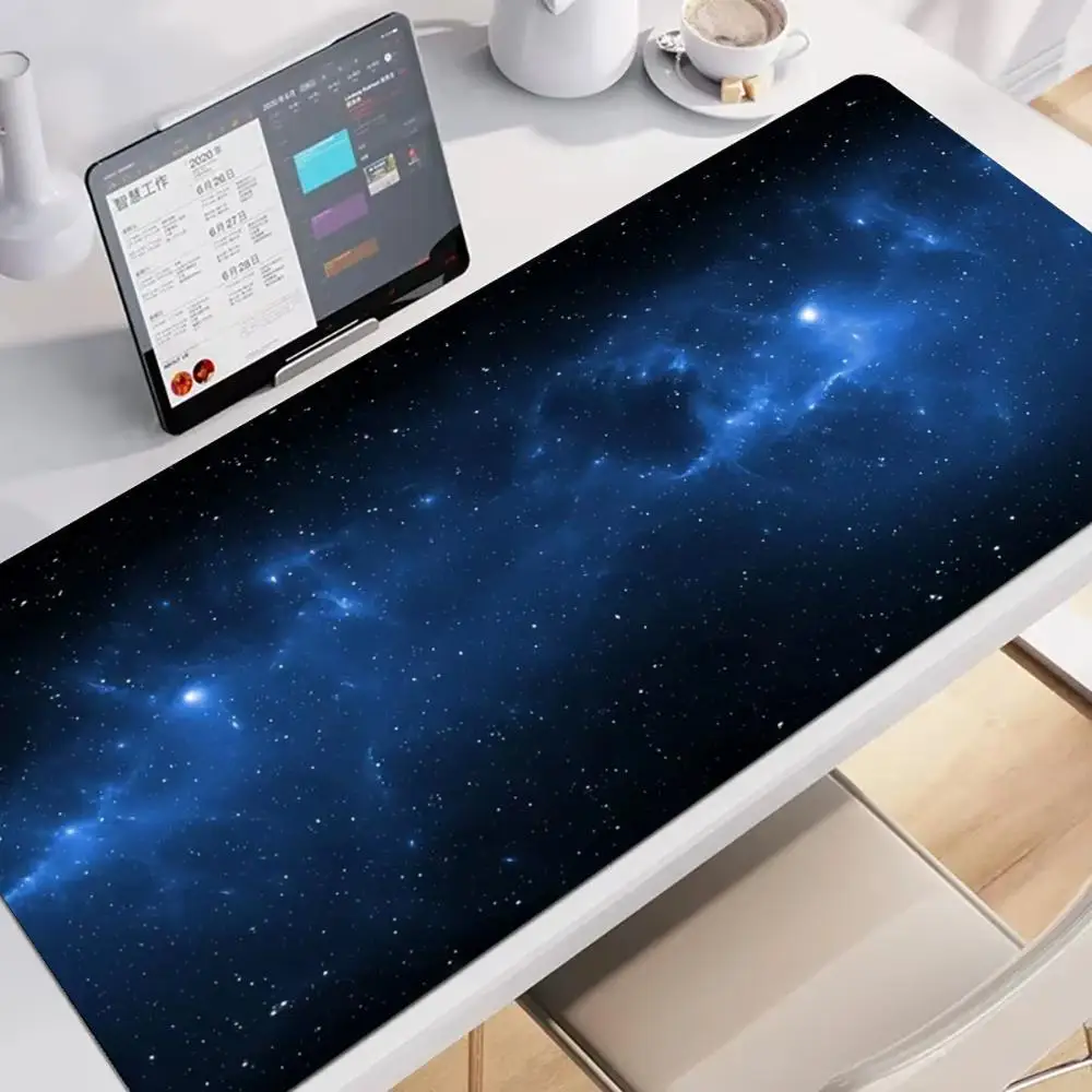 الأزرق الخيال السماء المرصعة بالنجوم ماوس الوسادة كبيرة الألعاب Nootbook لعبة البساط ماوس عدم الانزلاق الجدول وسادة الكمبيوتر المحمول اللوحي حصيرة PC Playmat #2