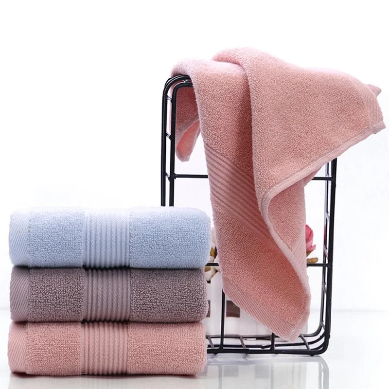 4pcs Thickened Plain Cotton Square Towels Washcloths Solid Color Hand Wipe Towels Bathroom Accessory