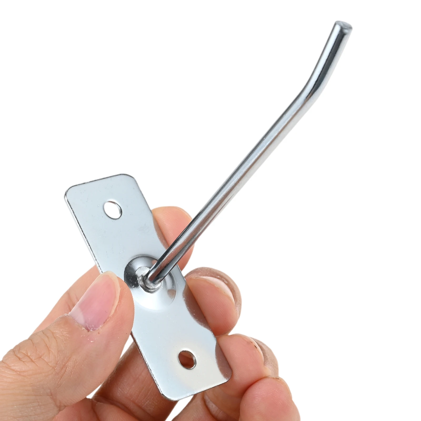 5Pcs Wall Hooks With Screws Sliver 5/10/15/20/25cm Suitable for Kitchen Garage Bathroom Garden Door Hardware Pendant Accessories