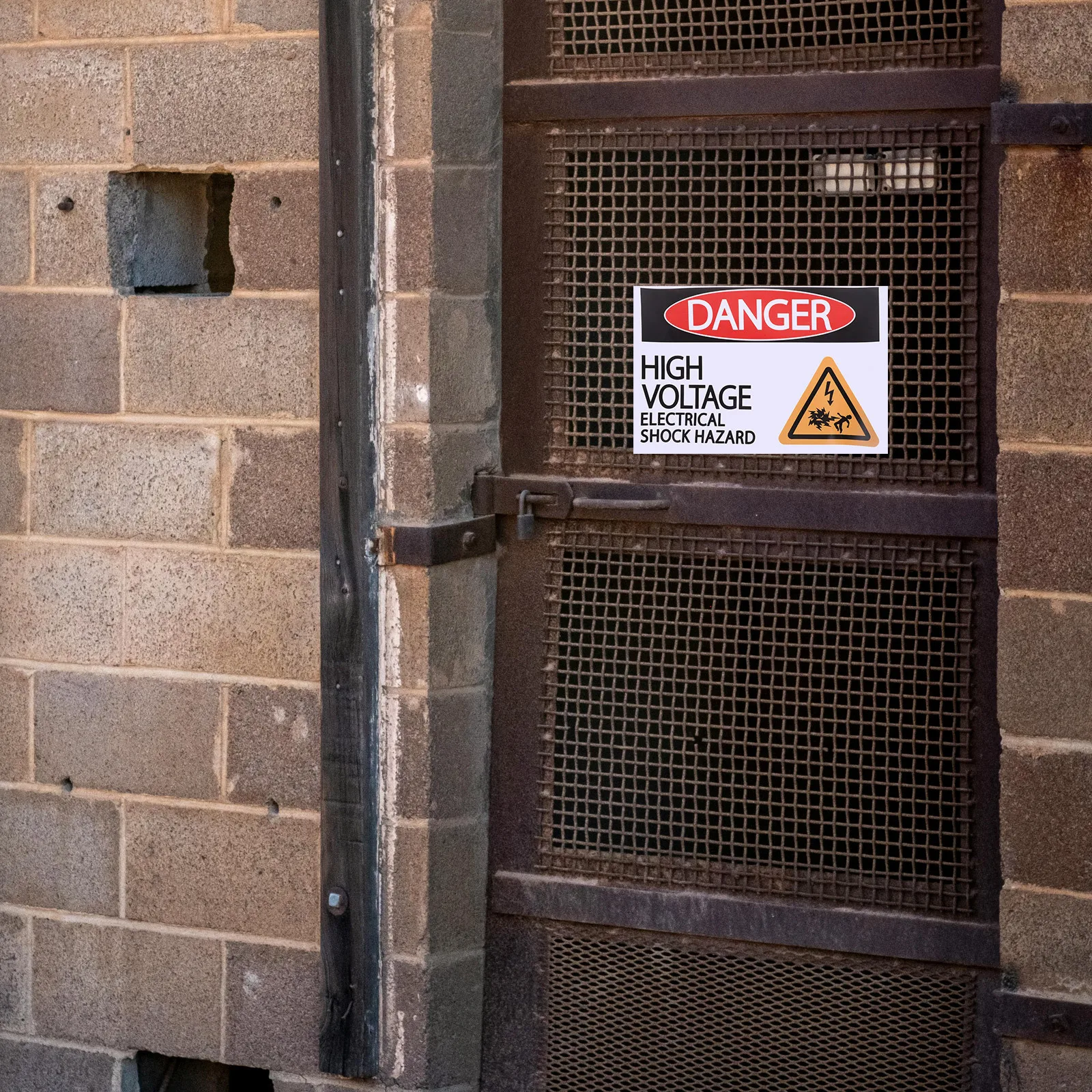 

High Voltage Warning Stickers Safety Label Decal Pvc Waterproof Adhesive Signs For Factory Construction Site Wall Machine