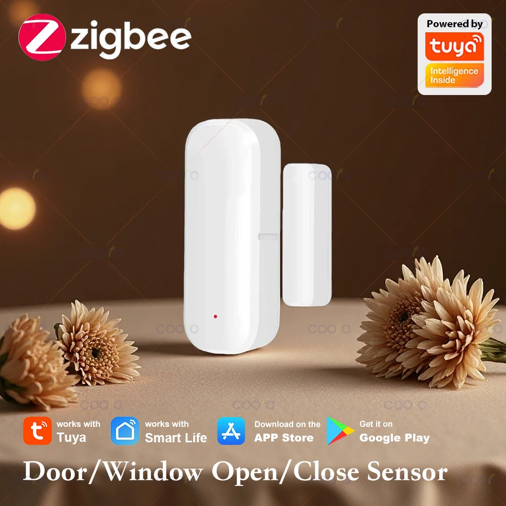 

Zigbee 3.0 Door Window Sensor Smart Security Alarm Open Closed Detector Home Anti-theft Door Sensor for Tuya Hub Smart Life Z2M