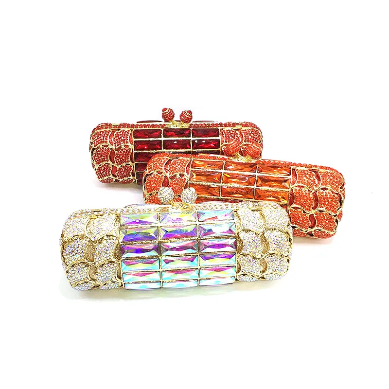 

Fashion ladies Bridal wedding party purse women evening party handbag diamonds luxury long clutches elegant crystal purse