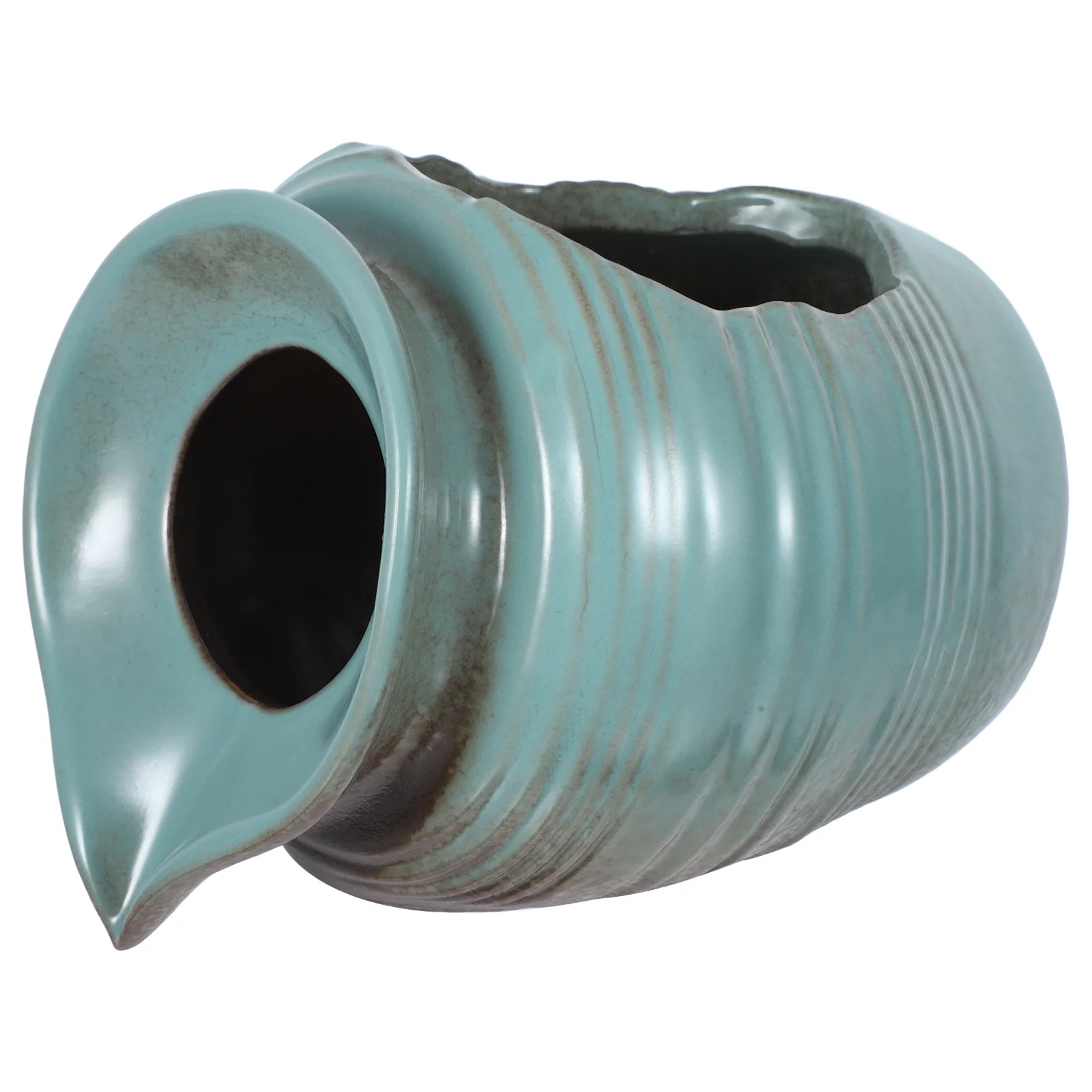 

Circulating Waterfall Jar Ceramic Outdoor Fountain Pot for Garden Pond Decor Indoor Tabletop Water Feature Sustainable Aquatic