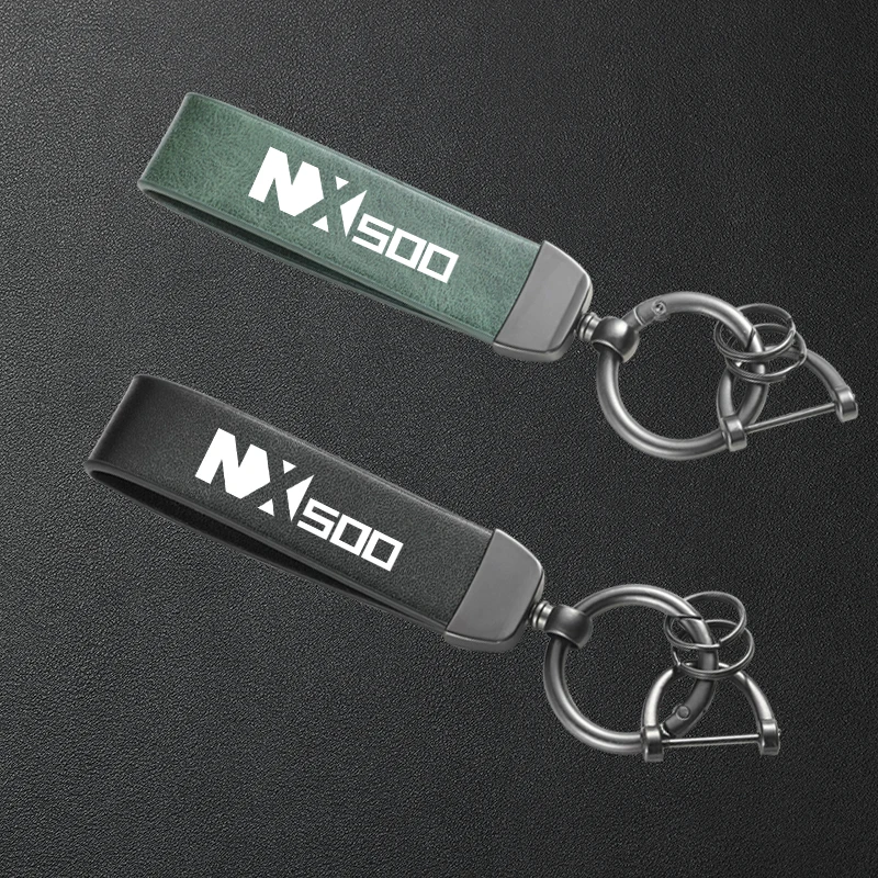 

Высококачественный кожаный брелок для мотоцикла, металлический брелок для ключей, аксессуары для HONDA NX 500 NX500 NX-500