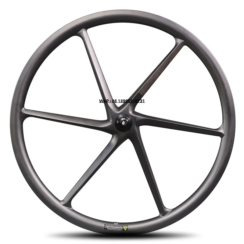 

Carbon Road Disc Brake Clincher Tubeless Ready 6 Spoke Wheelset 6S Center-lock Carbon Fiber Wheels Disc Wheel
