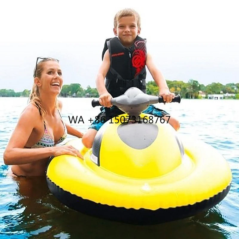 GCAMOLECH W5 lancha motora flotador inflable para piscina para niños balsa flotante juguetes lago diversión con agua fiesta de natación