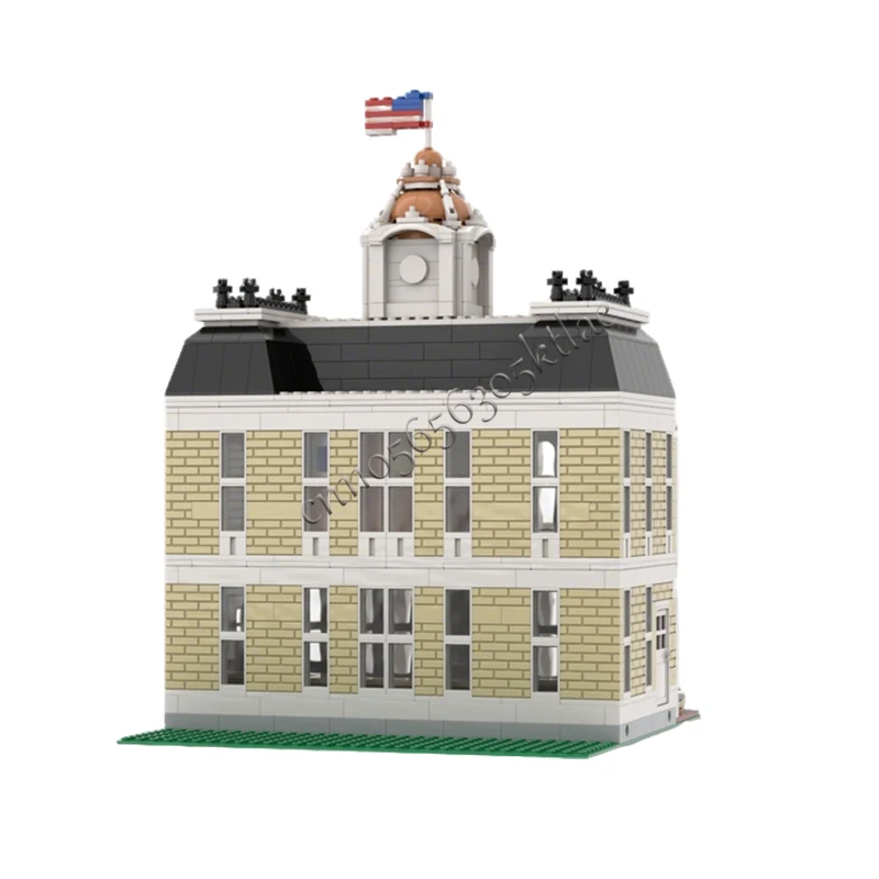 1960 pièces de construction modulaire MOC de style médiéval, rue principale, personnalisable, design populaire, jouet éducatif DIY, cadeau de festival