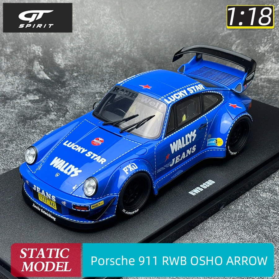 

Новинка, модель автомобиля GT Spirit в масштабе 1:18 Porsche 911 RWB OSHO ARROW, статический дисплей, коллекция праздничных подарков