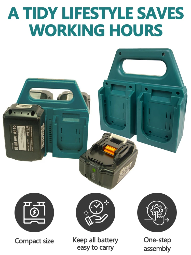 

Tool Holder Dock Mount Storage Rack For Makita/Bosch 18V Fixing Devices Tool Holder Machine Drill Storage Bracket Stand Slots