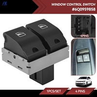 6Q0959858 Front Car Electric Window Master Lifter Control Switch For VW Seat Ibiza Cordoba 6L2 POLO 9N 2001-2009 Fox 6Q0 959 858