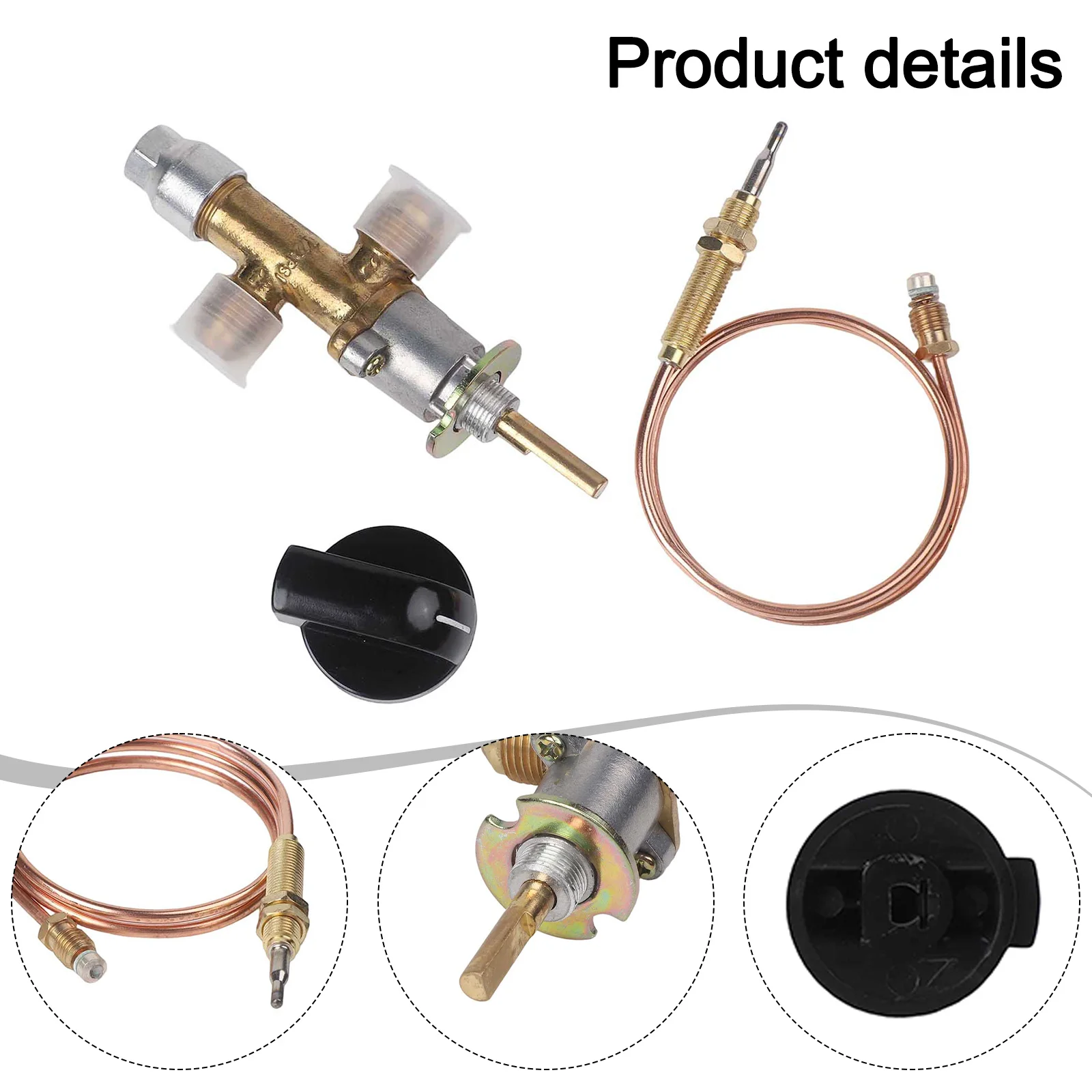 Outdoor Propane Heating Solutions Fireplace Control Propane Control Valve Gold Black Control Valve Kit Thermocouple Included