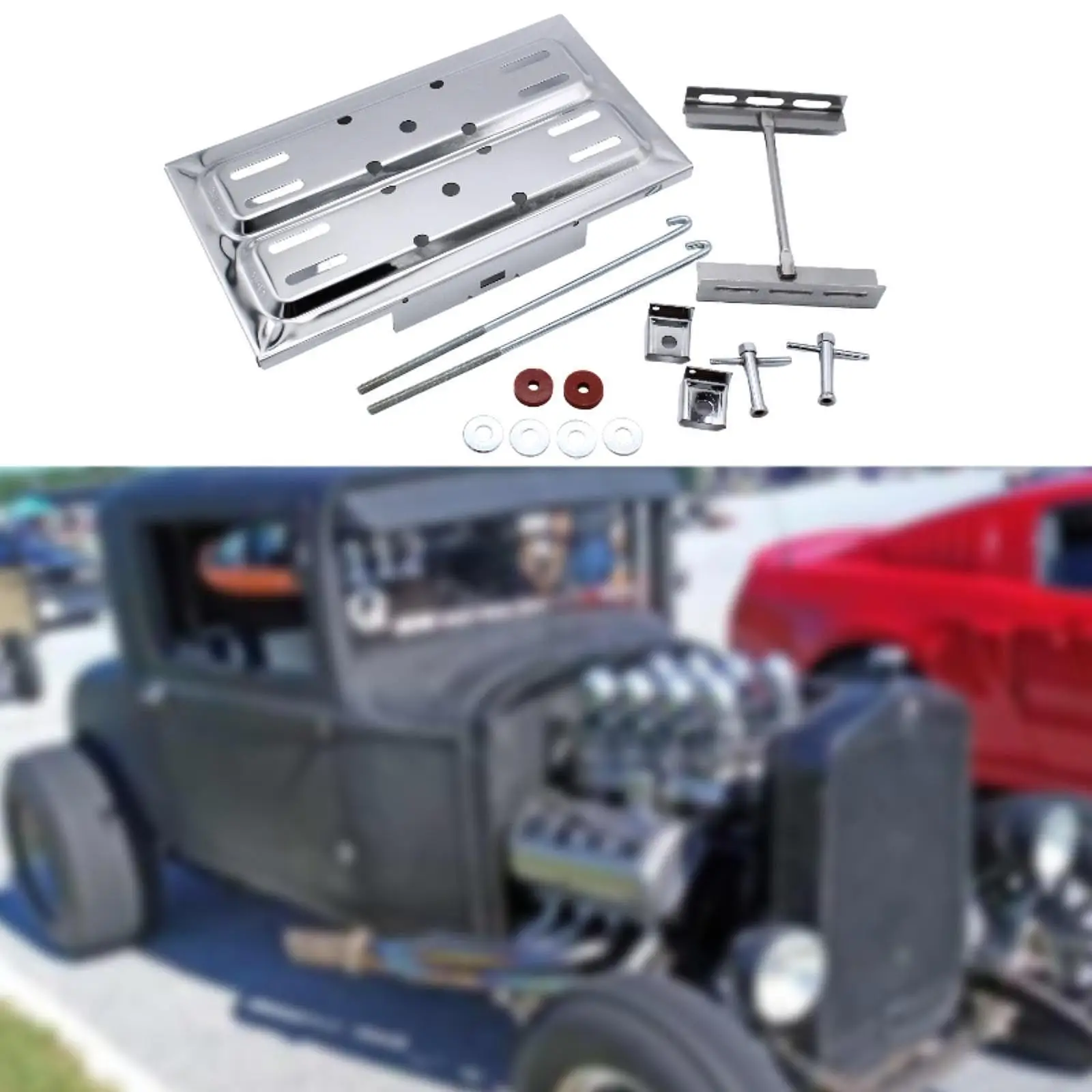 

Профессиональный держатель для аккумуляторной батареи, универсальный, из нержавеющей стали, устойчивый, практичный кронштейн, простой монтаж, для использования в автомобиле