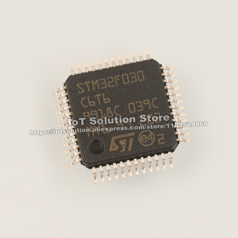 STM32F030C6T6TR แพ็คเกจ LQFP-48แขน Cortex-M0แกน STM32F030C6T6