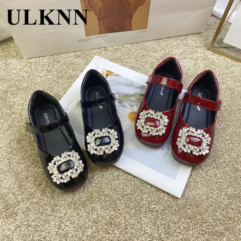 

Square Toe Shoes Children's New Spring And Summer 2023 Rhinestone Girls Single Mary Jane Shoes Children's Shoes Restore Flats