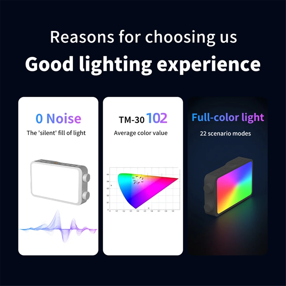 ABPS 25W RGB Full-Color Fill Light Photography Phone Video Filming Live Streaming Video Light Portable Video Lighting