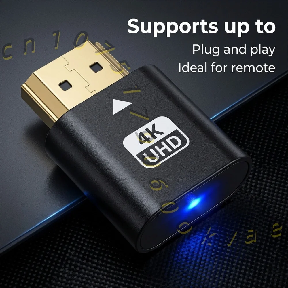 HDMI Dummy Plug 4K Display Emulator Headless Ghost Adapter Support 1080P 60Hz Plug and Play for PC GPU