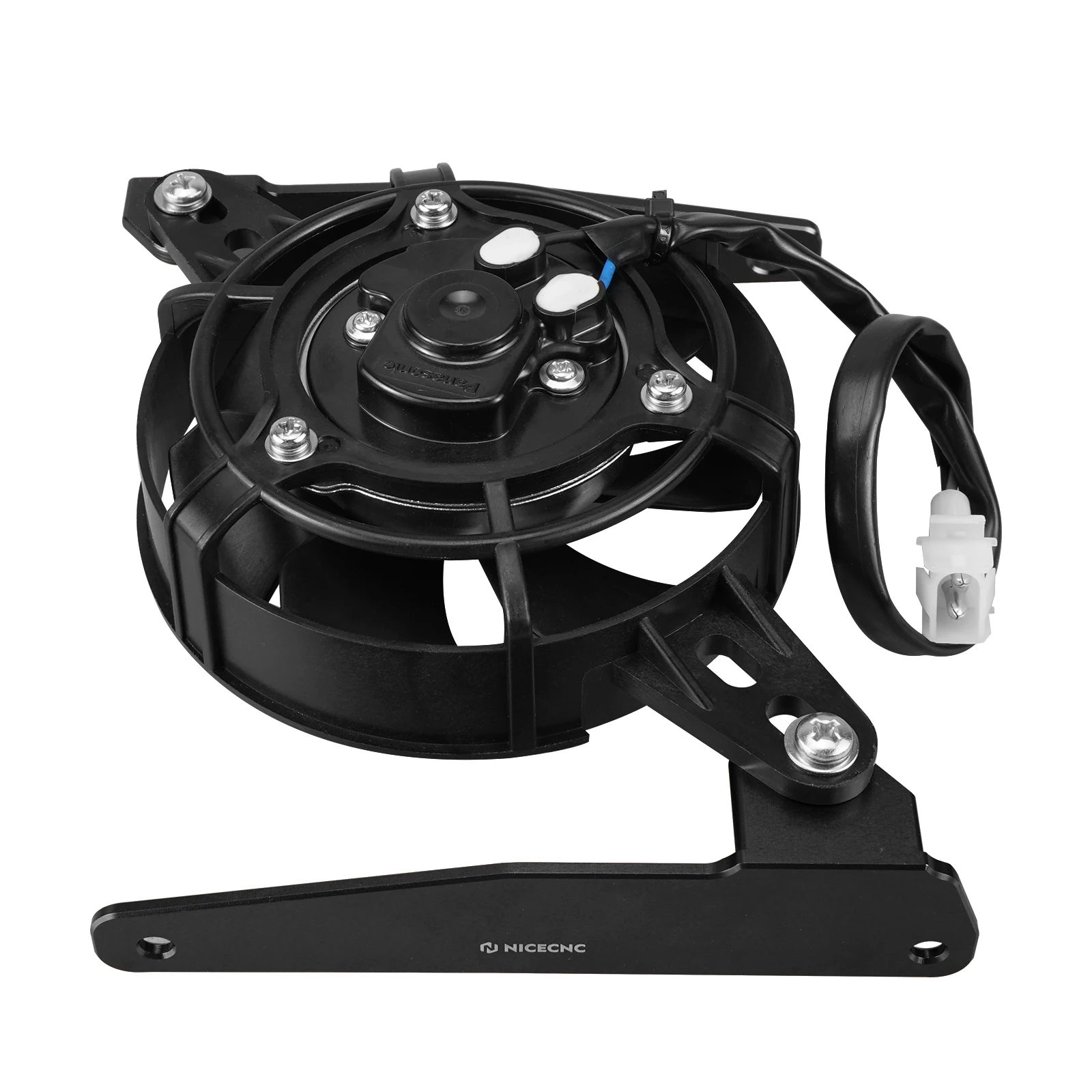 NICECNC لـ KTM EXC 300 EXCF 350 XCW500 2017-2023 لـ Husqvarna TE300 FE501 GasGas EC300 EC250 مجموعة مروحة تبريد المبرد الكهربائي