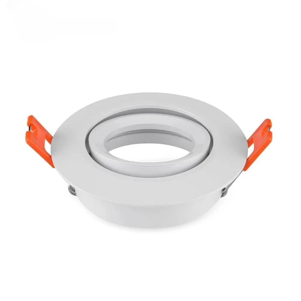 2pcs/10pcs Led Downlight Frame Gu10 Mr16 Halogen Led Spot Light  Fixtures White Black Silver for Home