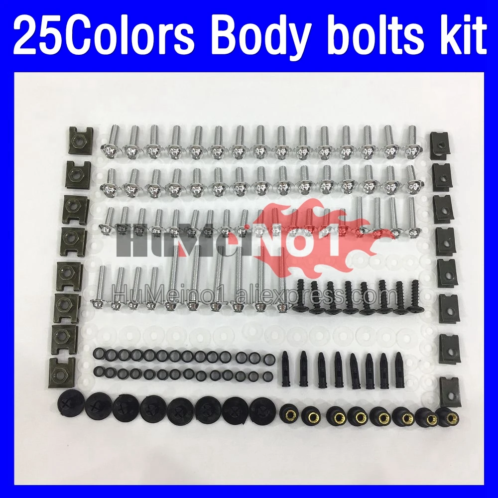 268ps Fairing bolts full screw kit For HONDA CBR1100XX Blackbird CBR1100 CBR 1000 XX 1996 1997 1998 99 01 Body bolt screws Nuts