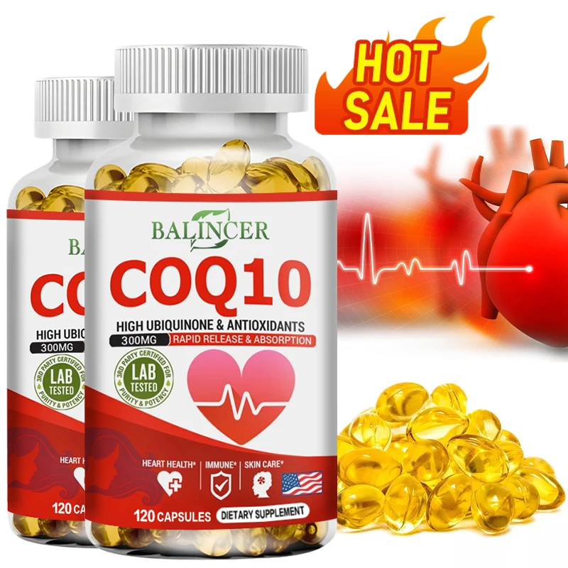 Coenzima Q-10 - Antiossidante naturale per la salute cardiovascolare Aiuta a potenziare l'uscita di energia cellulare e il sistema immunitario