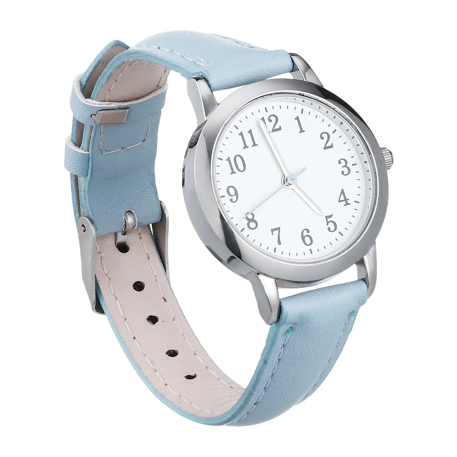 Waterproof PU Women Watch Classic Simple Quartz Casual Wrist Watch for Fashion Everyday Nurse Watches Women