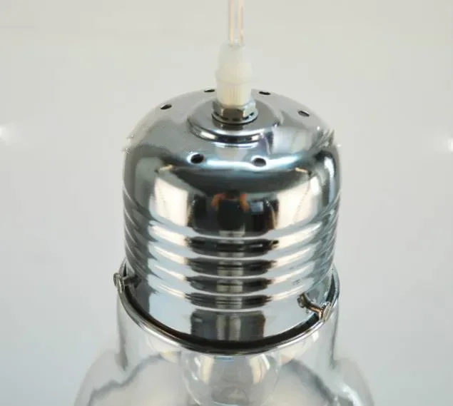 

Vintage Creative personality pendant lights iron glass big bulb lamp bar Russian warehouse 300mm * 450mm large pendant lamps