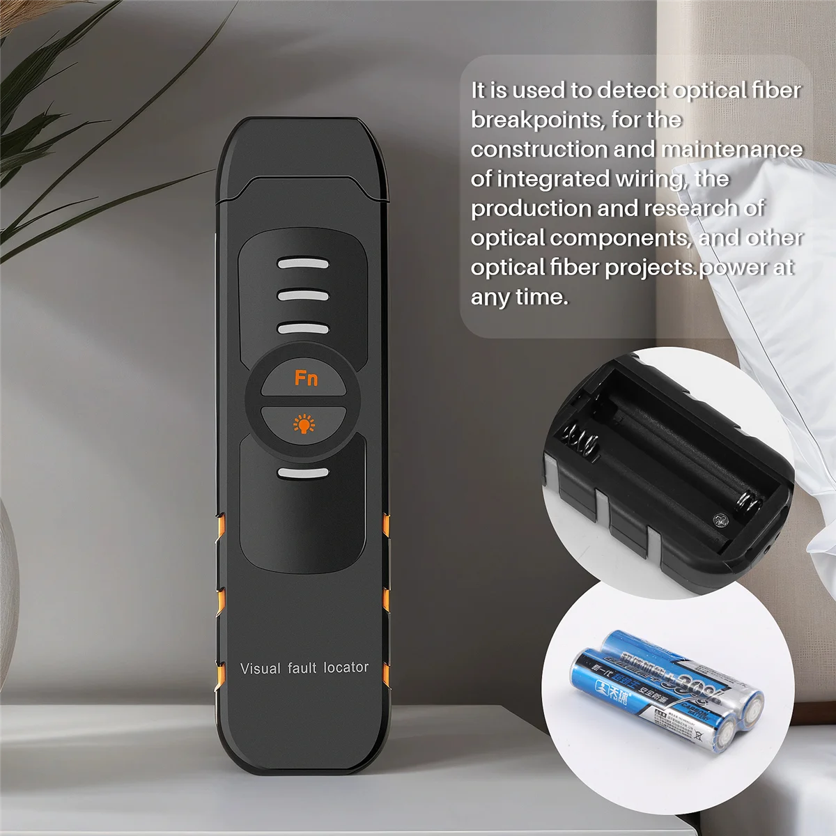 ACKOR الألياف البصرية تستر القلم نوع الضوء الأحمر البصرية خطأ محدد قابلة للشحن كابل بصري اختبار الطاقة الضوئية متر 5Mw