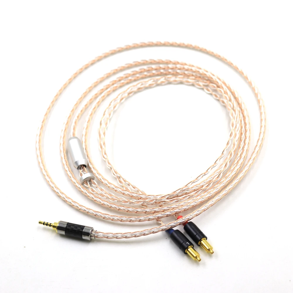 

HIFI Single Crystal Copper Silver Mixed Headphone Upgrade Replace Cable For SRH1440 SRH1540 SRH1840 Earphone Cord