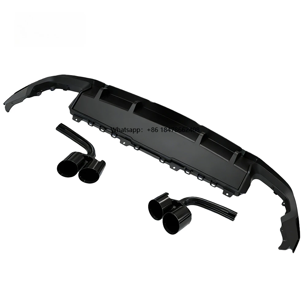 

Factory Direct High Quality Q8 Style Look Rear Bumper Spoiler Lip Diffuser Q8 Car Bumper Lip Exhaust Tip for Q8 2024