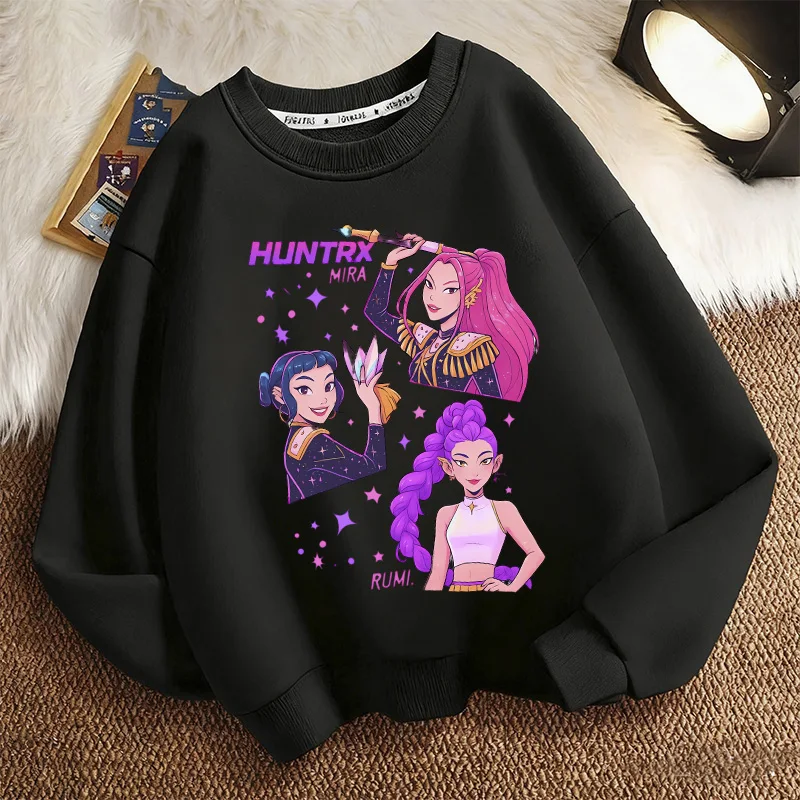 

Unisex Crew Neck Kid Hoodie Movie Hoodies Manga Kids Kpop Demon Hunters Children's Sweatshirt Cute Tiger Hoody for Boys Girls