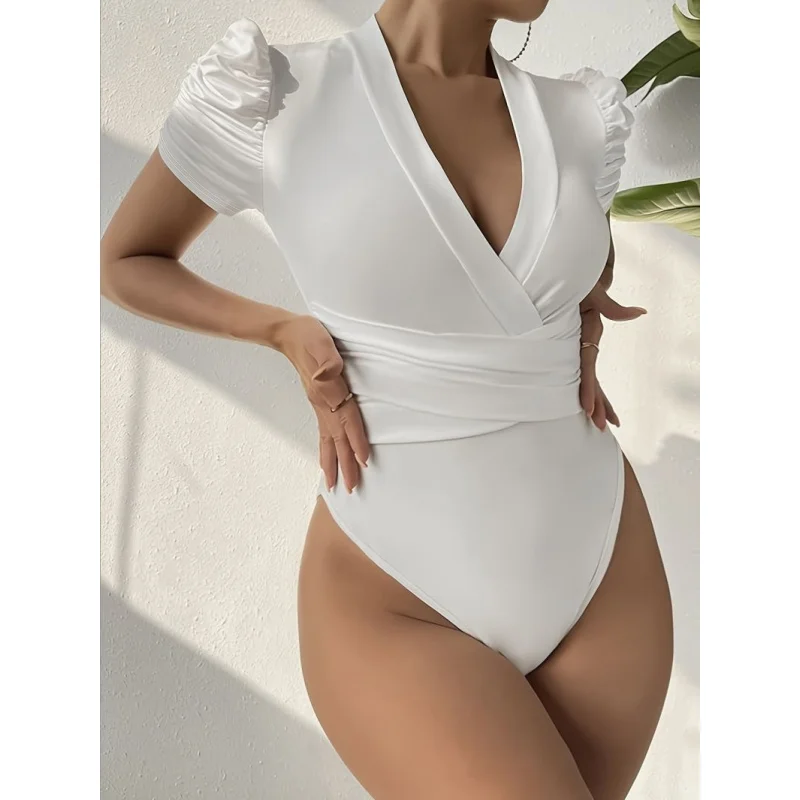 

Sexy, push-up, hip-lifting one-piece swimsuit, new summer style, slimming, hides tummy, perfect for beach vacations.