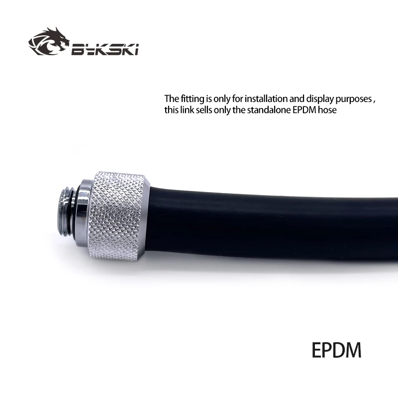 Wąż gumowy Bykski EPDM 1 metr, miękki, ID 9,8 mm / OD 15,9 mm, odporny na wysokie temperatury, korozję i starzenie, do chłodzenia serwerów PC. — zdjęcie produktu 4
