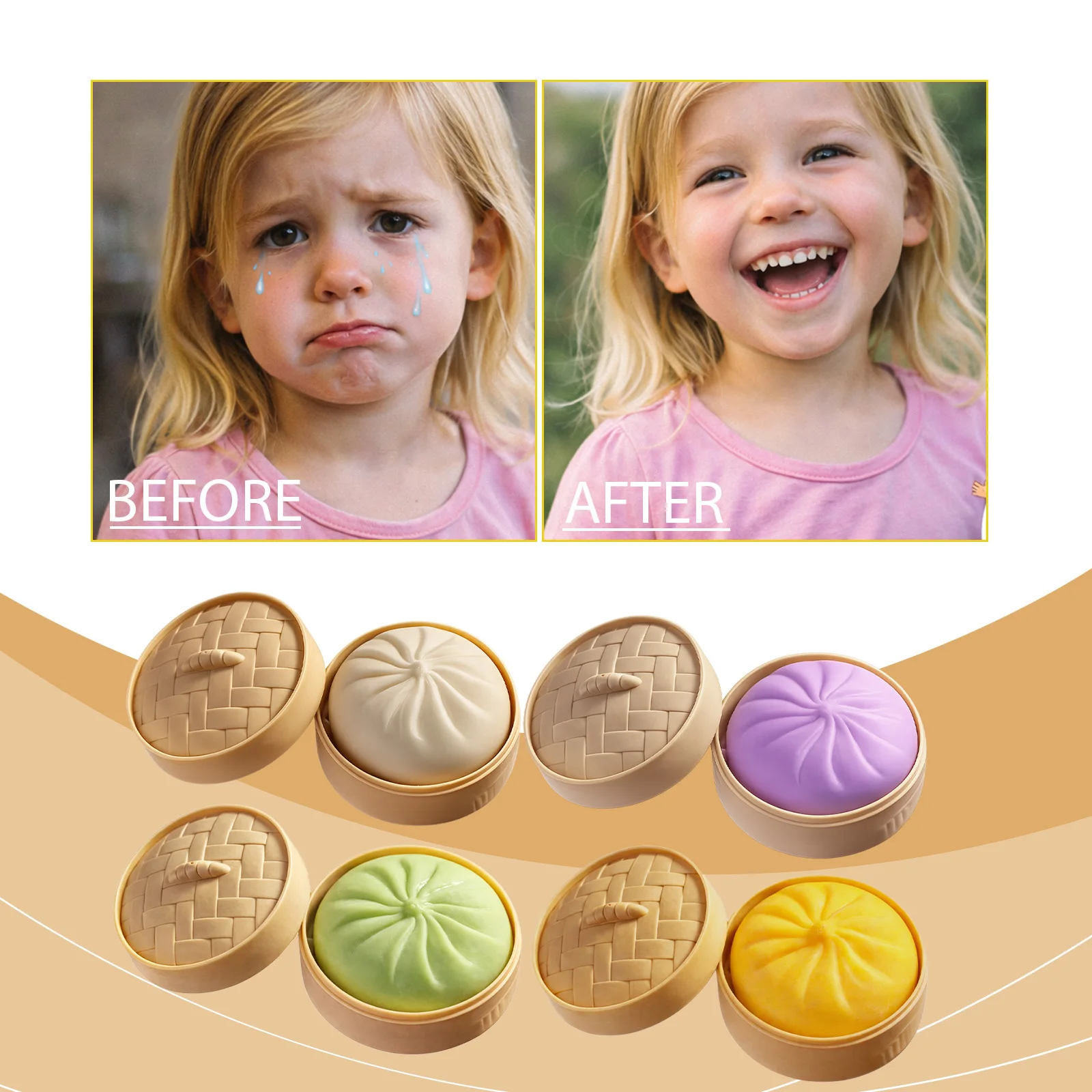 

Красочные антистресс-мячики в форме пельменей — многоразовые игрушки с низким отскоком для снятия стресса, уникальное украшение для дома и идеи для подарков, мячики-антистресс в форме теста.