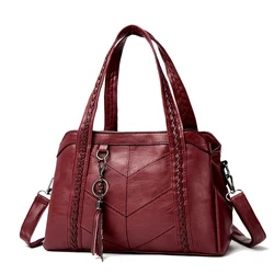 Shoulder Bags for Women Leather Handbags Designer Women Messenger Bag Retro Tote