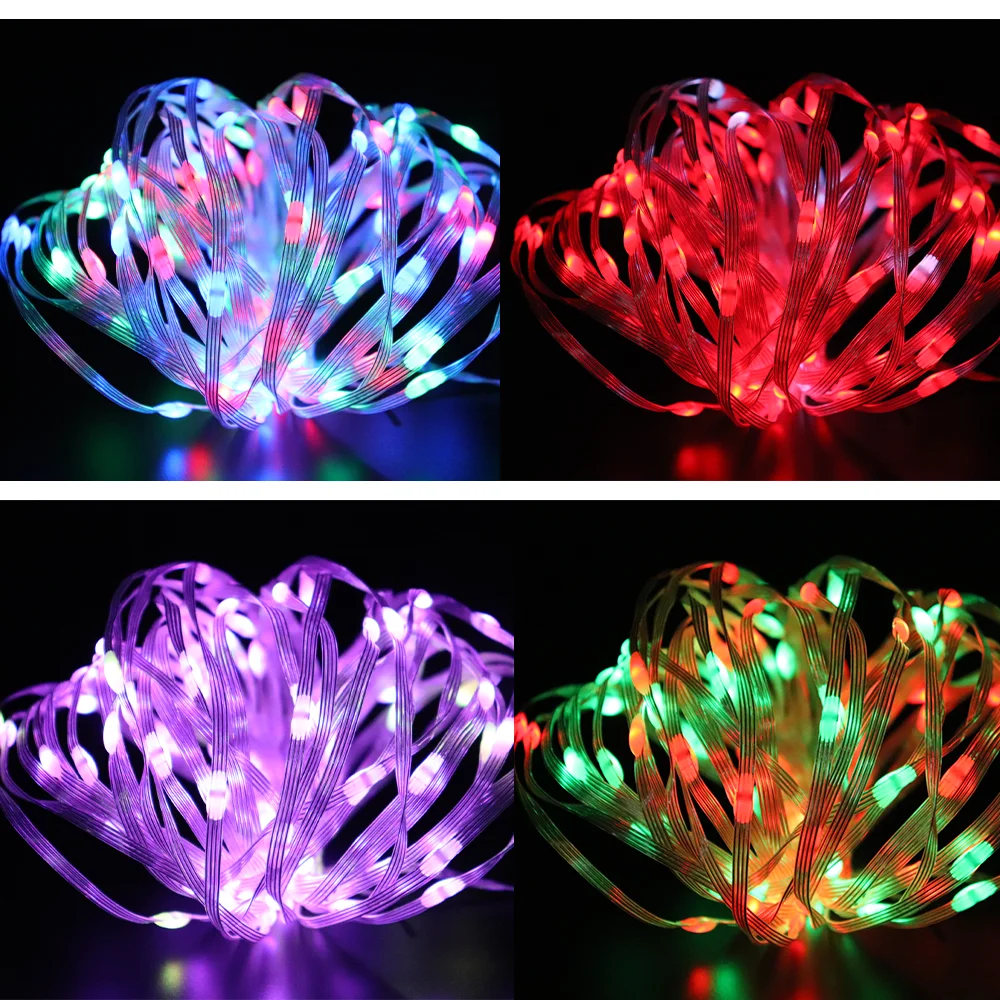 WS2812B LED String Dream Color Christmas Lights WS2812 RGB Led Strip Bluetooth Music Full Color Addressable Individually DC5V