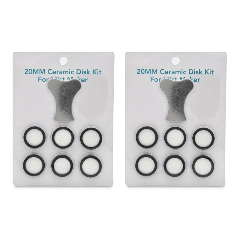 14Pcs Mist Maker Maintenance Kit, Ceramic Disk Ceramic Disk Key Replacement Parts Kits For Fog Machine