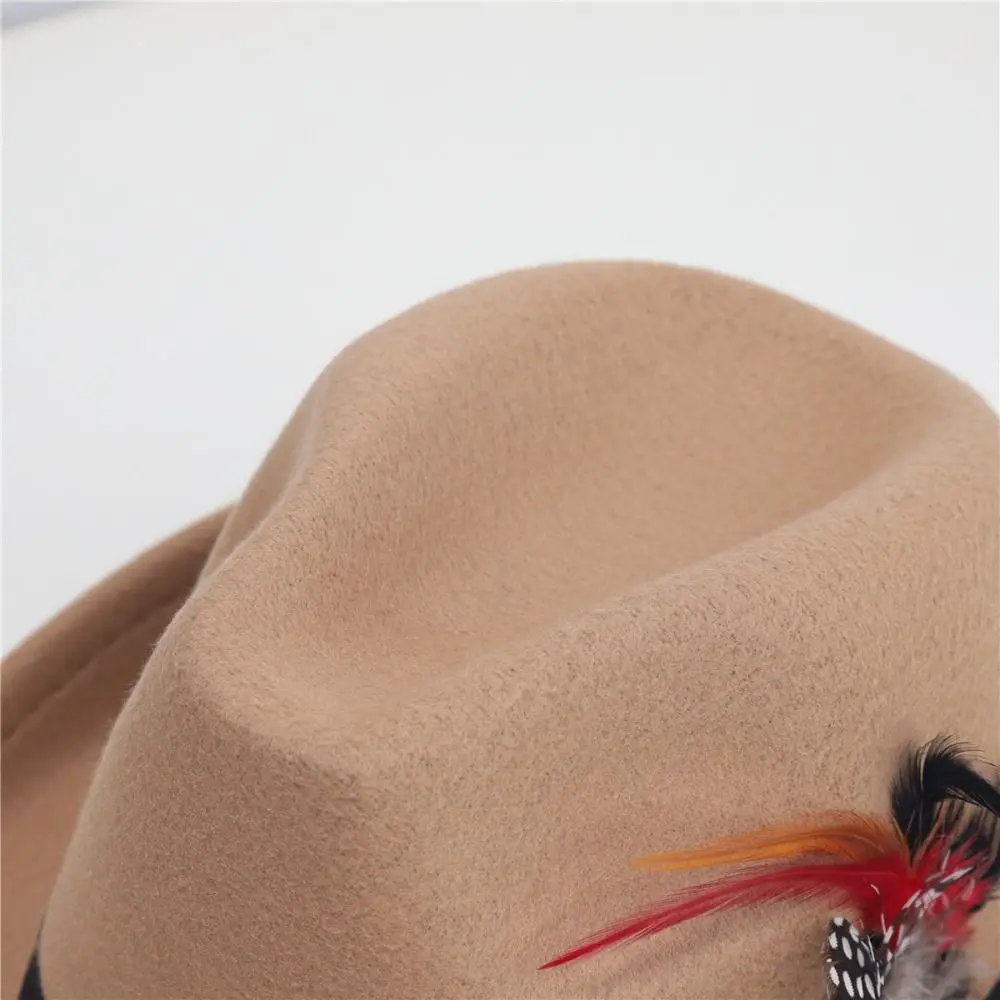Classic Dress Up Feather Decors Fedora Hat Fedora Hat Jazz Topper Hat Panama Vintage Jazz Hat Costume Accessories
