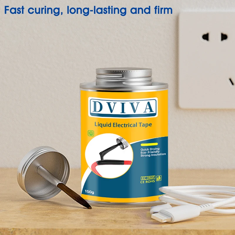 شريط كهربائي سائل مقاوم للماء راتنجات الايبوكسي غراء أسود معجون عازل مانع التسرب للأسلاك والكابلات غراء خط التثبيت سريع الجفاف #3