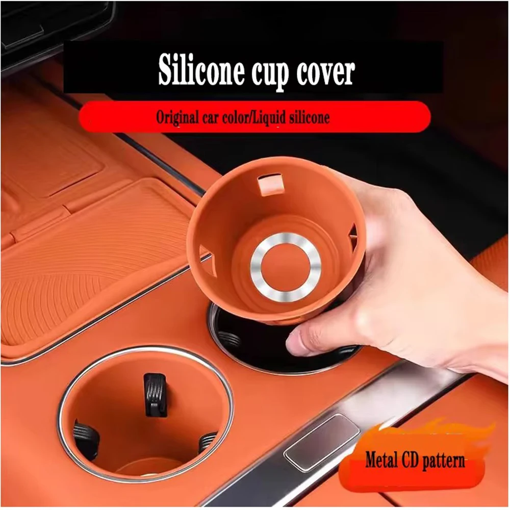 For LiXiang L7 L8 L9 MEGA 2022 2023 2024 Central control water cup cushion silicone storage box car interior decoration