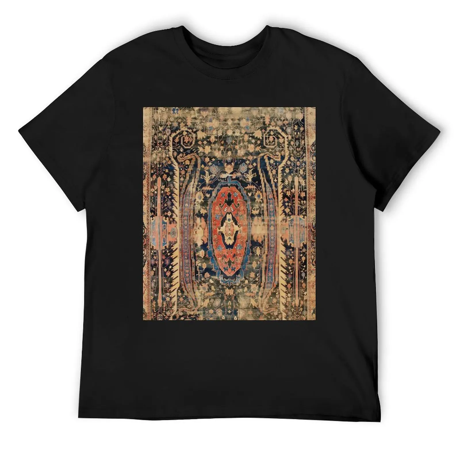 Ziegler Sultanabad West Persian Rug Print T-Shirt basketball graphic tees sports fans cute clothes mens workout shirts