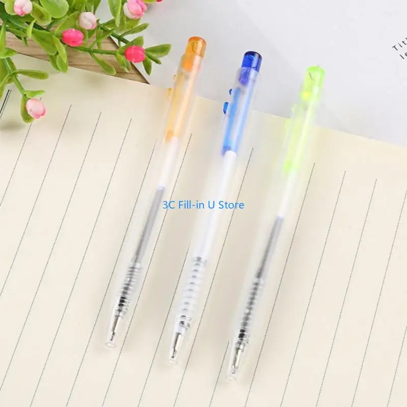 G8ta 100pcs Long Retractable Auto Ballpoint Pens Student Student Easy Ballpoint Pens