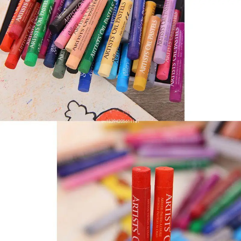 48 Bright Color Student Oil Pastels for Pre-schooler Beginner Dropship