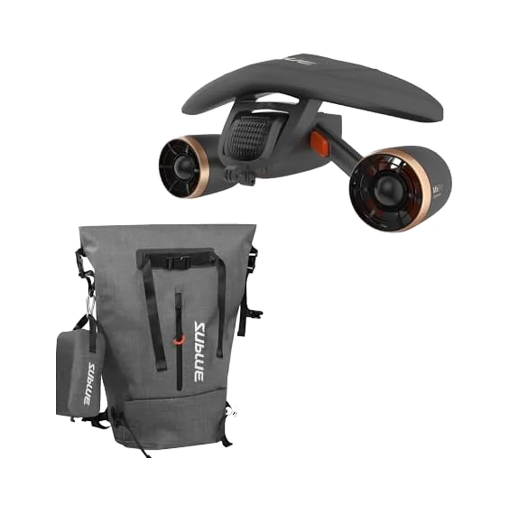 Sublue Mix Pro Black Waterproof Underwater Scooter with Backpack Bundle Set for Water Sports