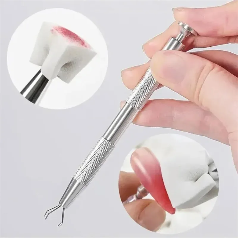 20Pcs Nail Art Sponge Set With Grabbing Pen Manicure Creative Nail Sponge Gripper Tool Nail Art Tools Manicure Accessories