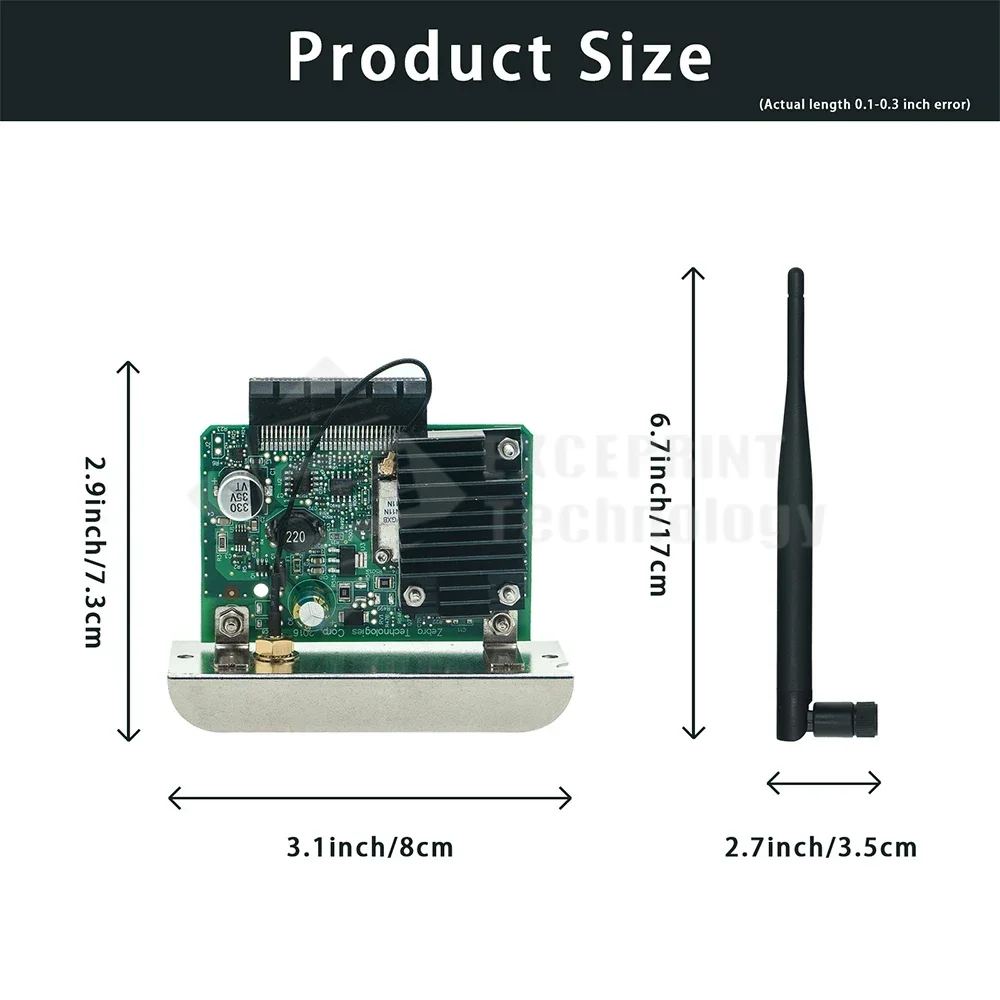 Bezprzewodowy serwer druku kart sieciowych WiFi do drukarki Zebra ZT210 ZT230 ZT410 ZT420, P 1058930 -097A