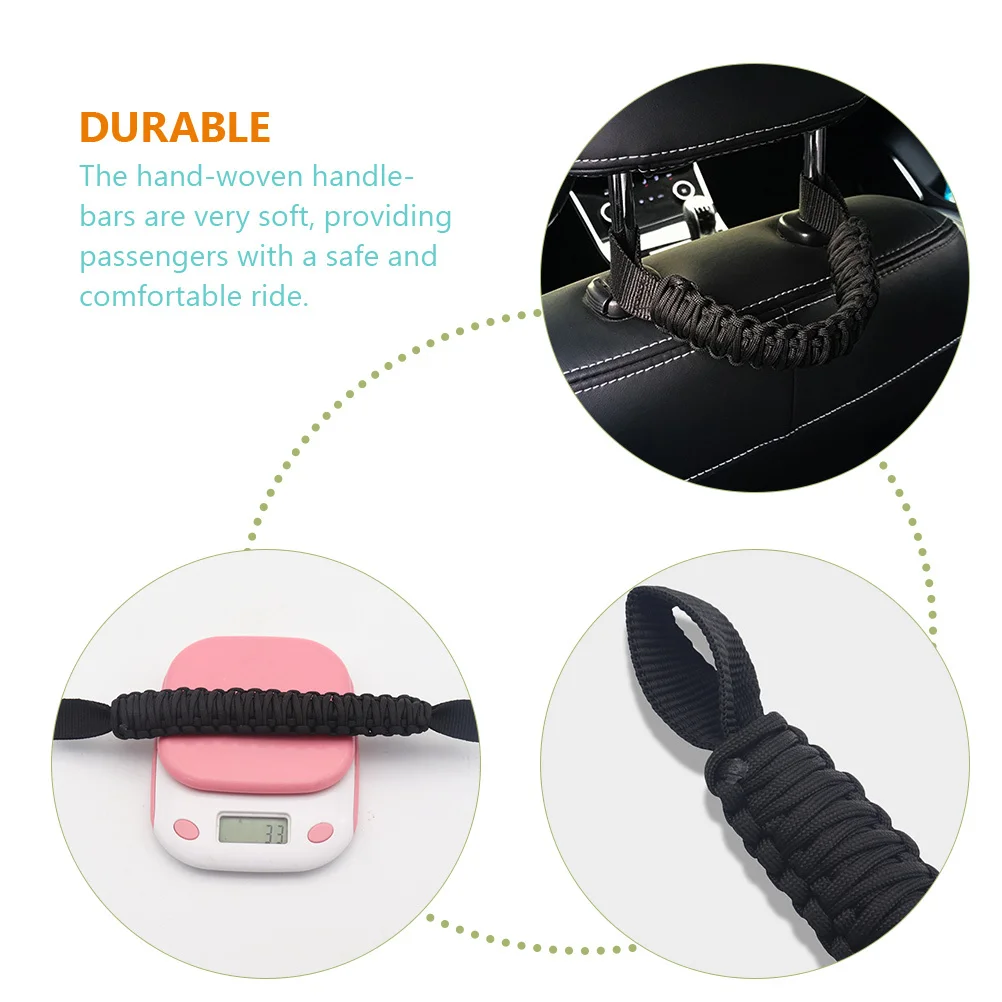 

2Pcs Automotive Grab Handles Soft Oxford Car Headrest grip Seat Safety Handle Replacement Interior