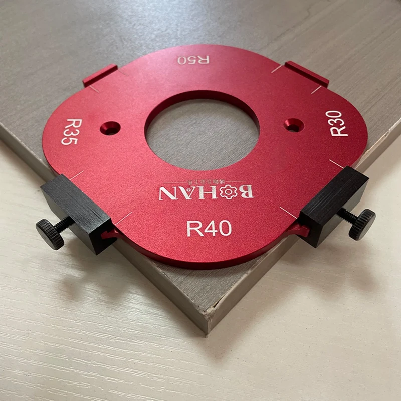 

10-25R Wood Panel Radius R Plate Trimming Machine Engraving Machine Aluminum Alloy Round Corner Jig Template Easy To Use