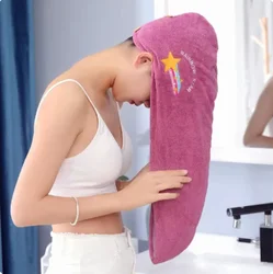 1pc Quickly Dry Hair Hat Super Absorbent Soft Bathroom Women Head Towels Girls Cute Hair Towel Hair Dry Wrap Bonnets