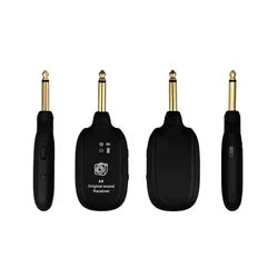 A8 UHF Guitar Wireless System Transmitter Receiver Built-in Rechargeable Wireless Guitar Transmitter For Electric Guitar Bass