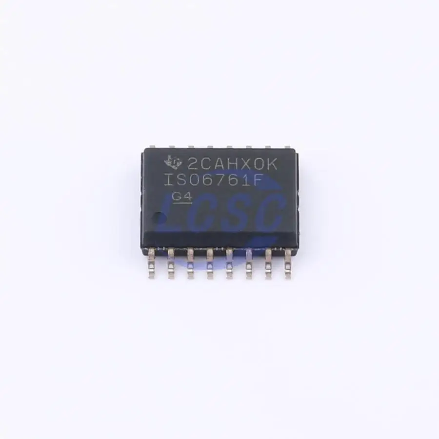 10Pcs/Lot Original ISO6761F CAN RS232 RS485 SPI 5000Vrms 6Channel 50Mbps SOIC-16 Enhanced Digital Isolator ISO6761FDWR